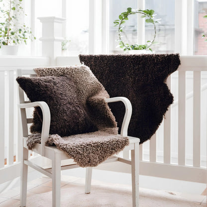 Skinnwille Curly Fårskinn 60x95 cm, Brun