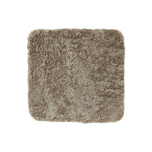 Skinnwille Curly Sittdyna 40x40 cm, Sahara