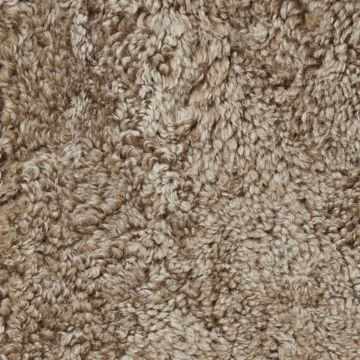 Skinnwille Curly Sittdyna 40x40 cm, Sahara