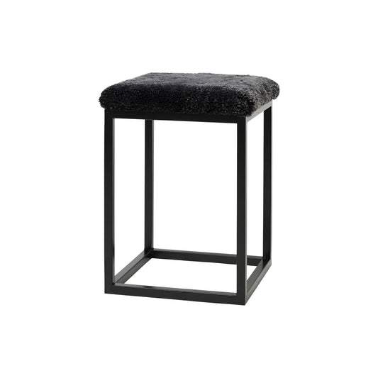 Skinnwille Palle Pall S Curly 35x35x50 cm, Grey/Black