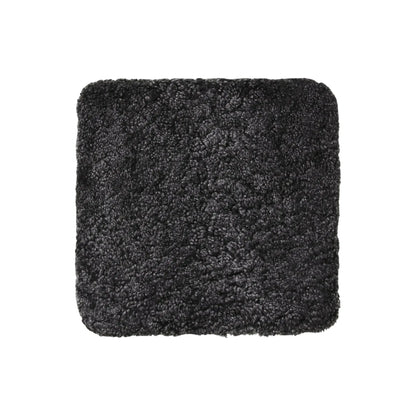 Skinnwille Curly Sittdyna 40x40 cm, Mörkgrå