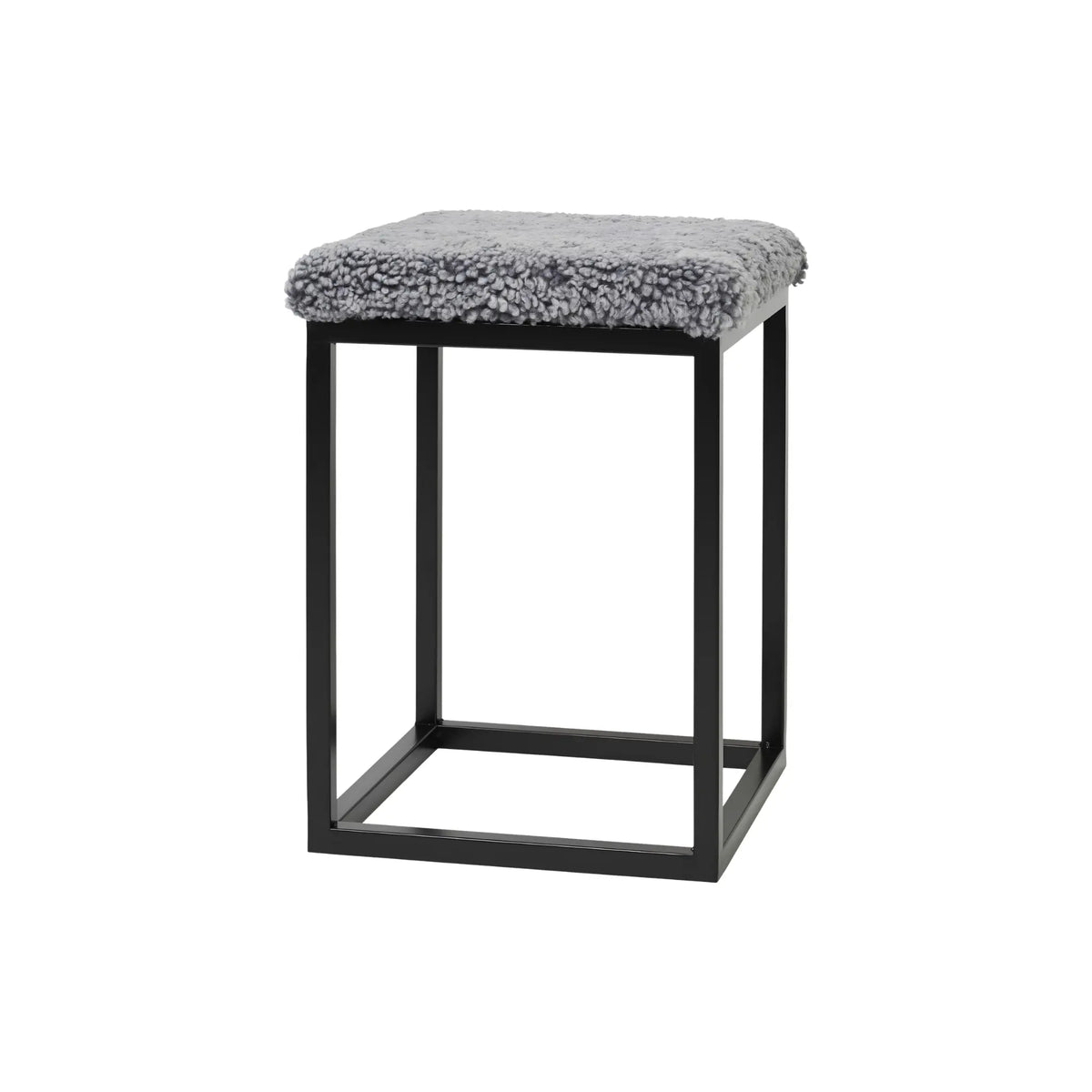 Skinnwille Palle Pall S Curly 35x35x50 cm, Silvergrey/Black