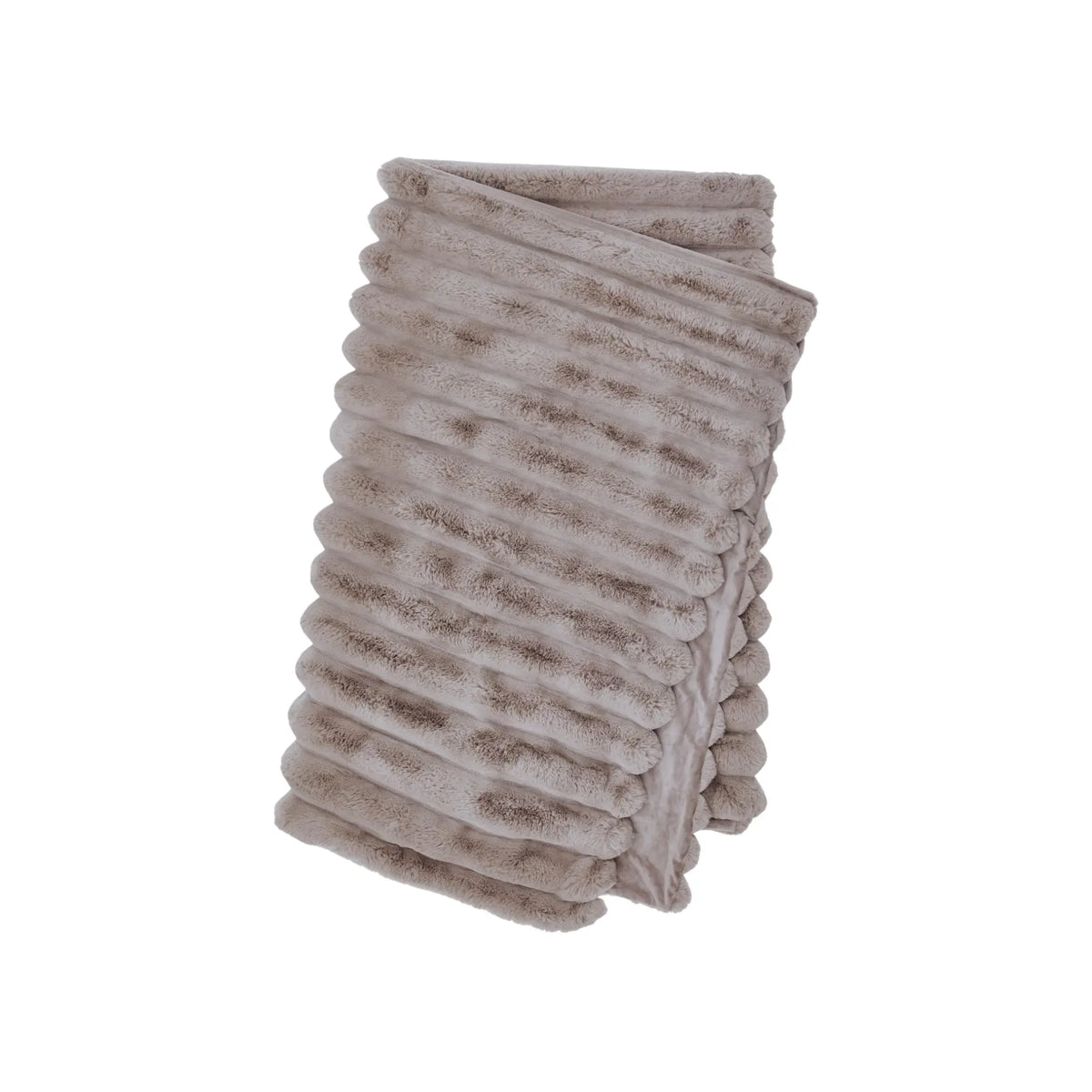 Skinnwille Liny Pläd L 140x220 cm, Taupe