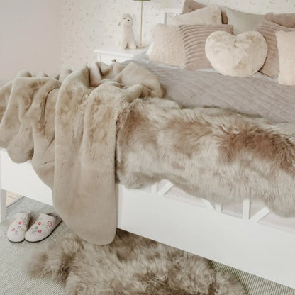 Skinnwille Gently Fårskinn 60x100 cm, Taupe