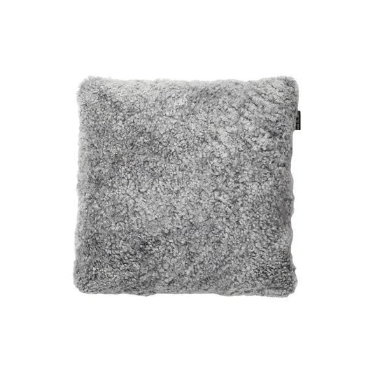 Skinnwille Curly Kuddfodral 45x45 cm, Antracitgrå/Silver
