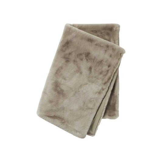 Skinnwille Fluffy Pläd 120x180 cm, Taupe