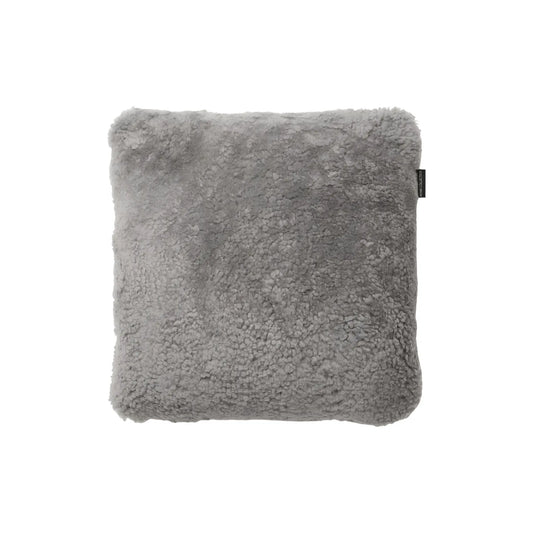 Skinnwille Curly Kuddfodral 45x45 cm, Naturgrå