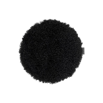 Skinnwille Curly Sittdyna Ø34 cm, Svart