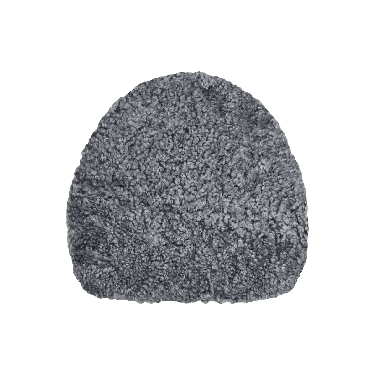 Skinnwille Curly Sittdyna Forma Ø36 cm, Antracitgrå/Silver