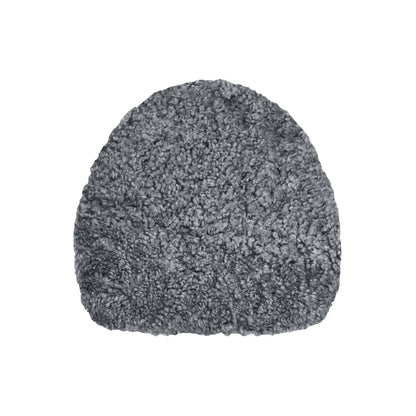 Skinnwille Curly Sittdyna Forma Ø36 cm, Antracitgrå/Silver