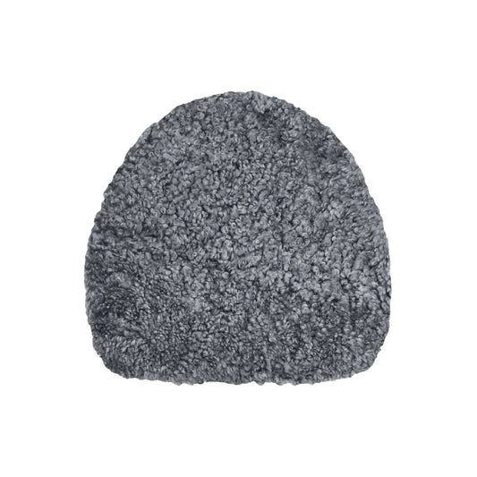 Skinnwille Curly Sittdyna Forma Ø36 cm, Antracitgrå/Silver