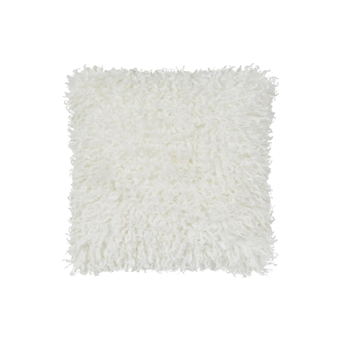 Skinnwille Wooly Prydnadskudde 45x45 cm, Elfenben