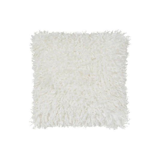 Skinnwille Wooly Prydnadskudde 45x45 cm, Elfenben
