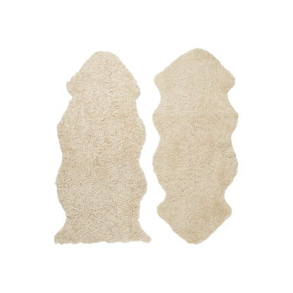 Skinnwille Curly 1.5 Fårskinn 60x135 cm, Beige Moonlight