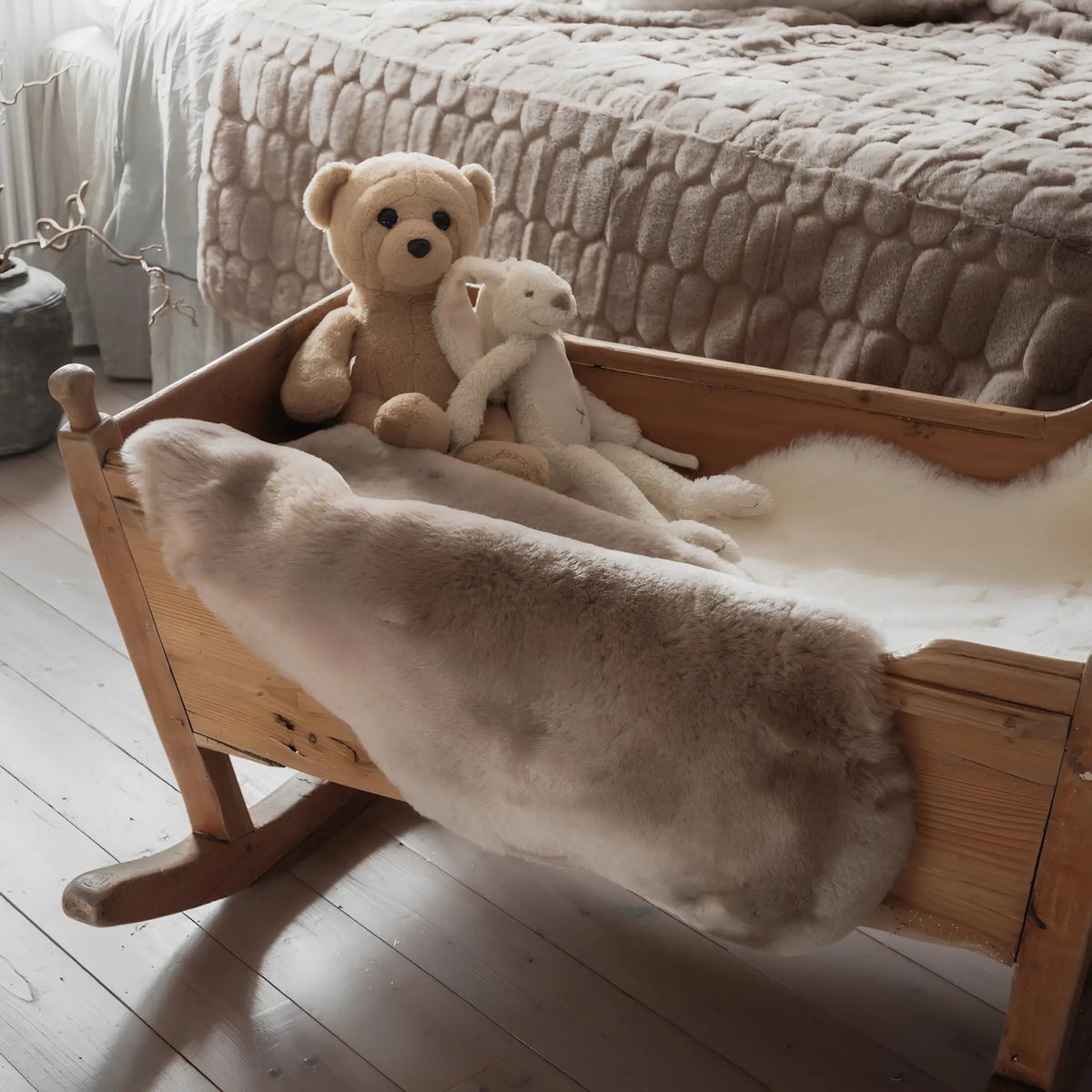 Skinnwille Babycare Babyfäll 45x75 cm, Beige