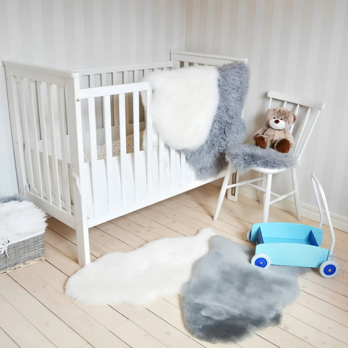 Skinnwille Babycare Babyfäll 45x75 cm, Vit