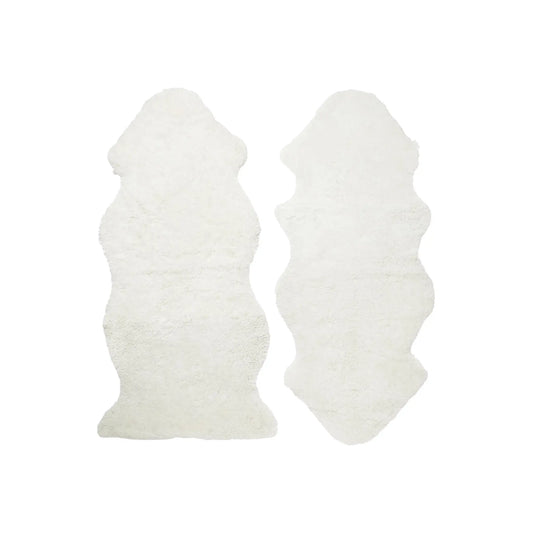 Skinnwille Curly 1.5 Fårskinn 60x135 cm, Vit