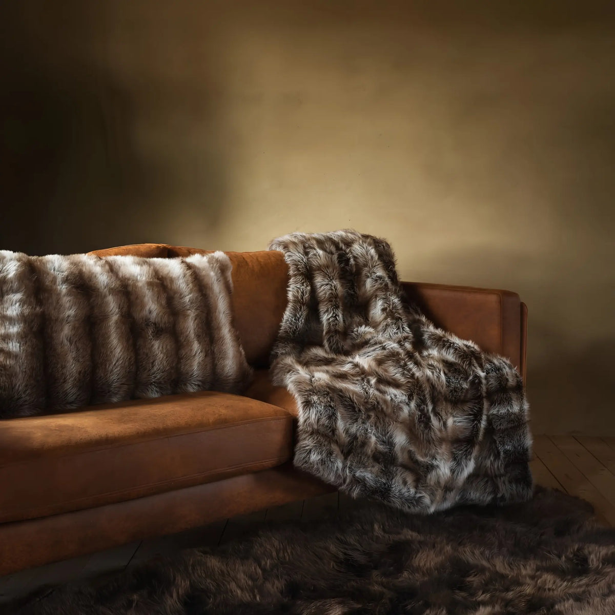 Skinnwille Hunter Pläd M 120x180 cm, Brun