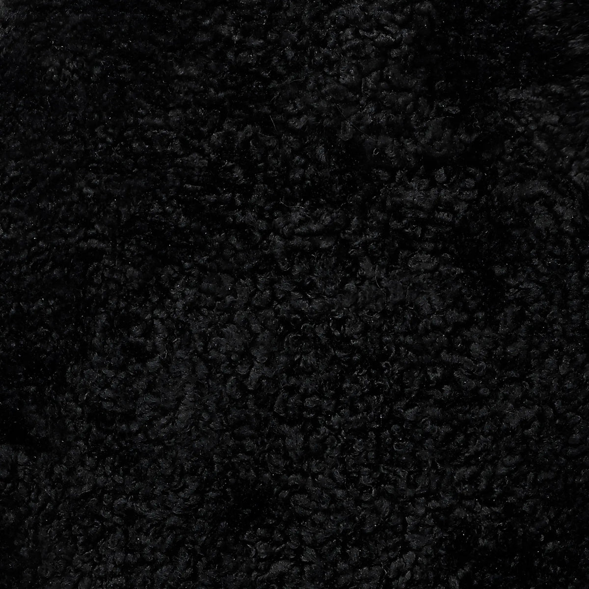 Skinnwille Curly Sittdyna 40x40 cm, Svart