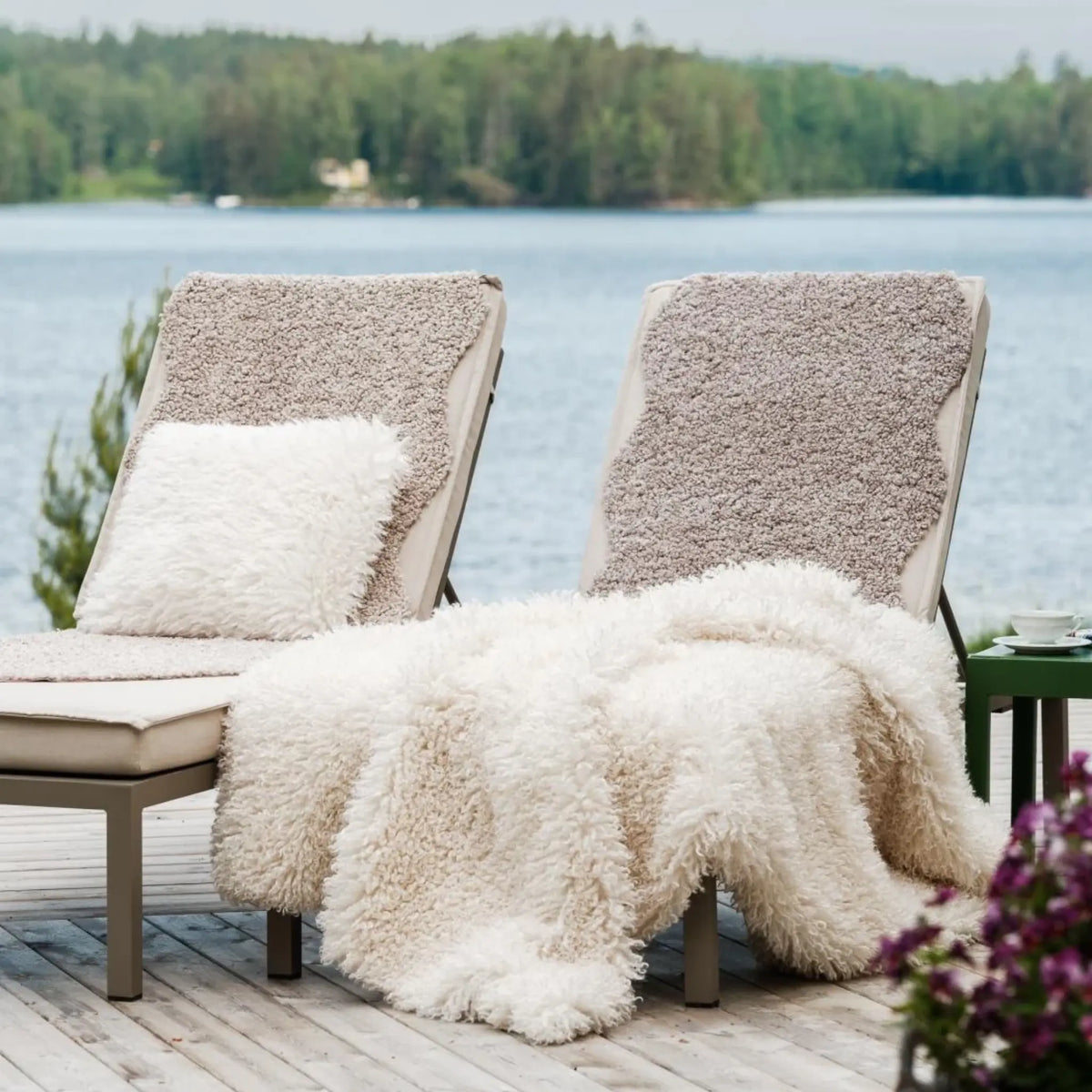 Skinnwille Lumme Fäll Large 60x180 cm, Sand