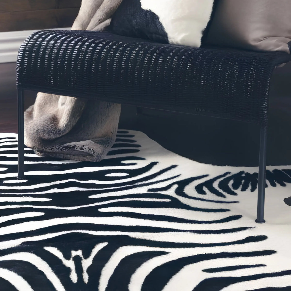 Skinnwille Victor Matta 150x200 cm, Zebra