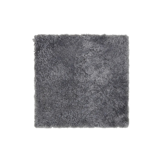 Skinnwille Curly Sittdyna 40x40 cm, Gotlandsgrå