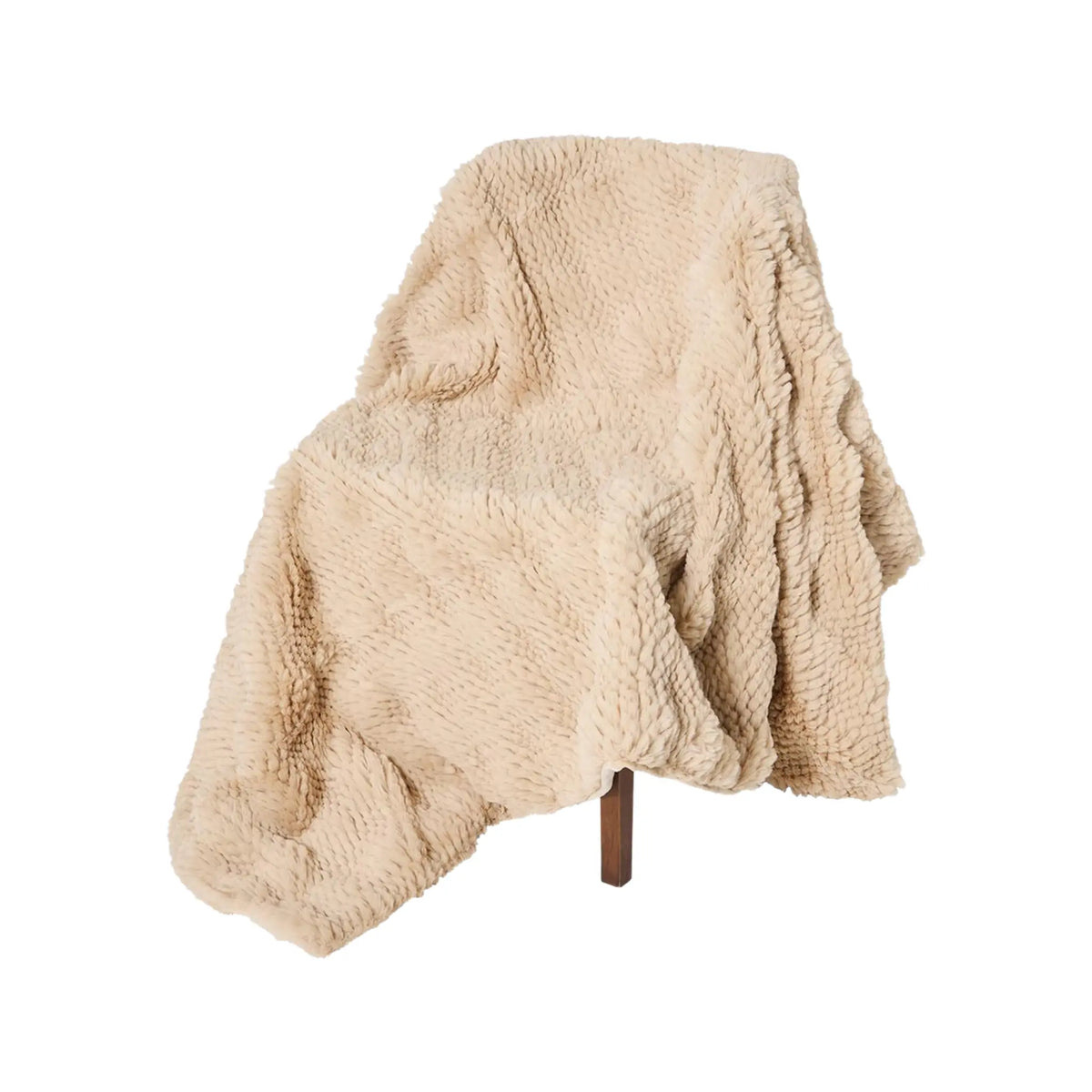 Skinnwille Tuva Pläd M 120x180 cm, Beige