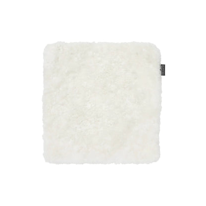 Skinnwille Curly Sittdyna 40x40 cm, Vit