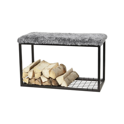 Skinnwille Palle Hylla L 80 cm, Svart
