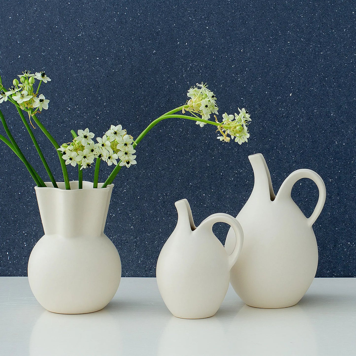 Spring Copenhagen Original Model No 64 Vattenkanna 18 cm, Vit