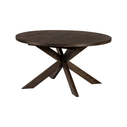 Stenexpo Hemse Matbord 140-180x75 cm, Massiv Rökoljad Ek