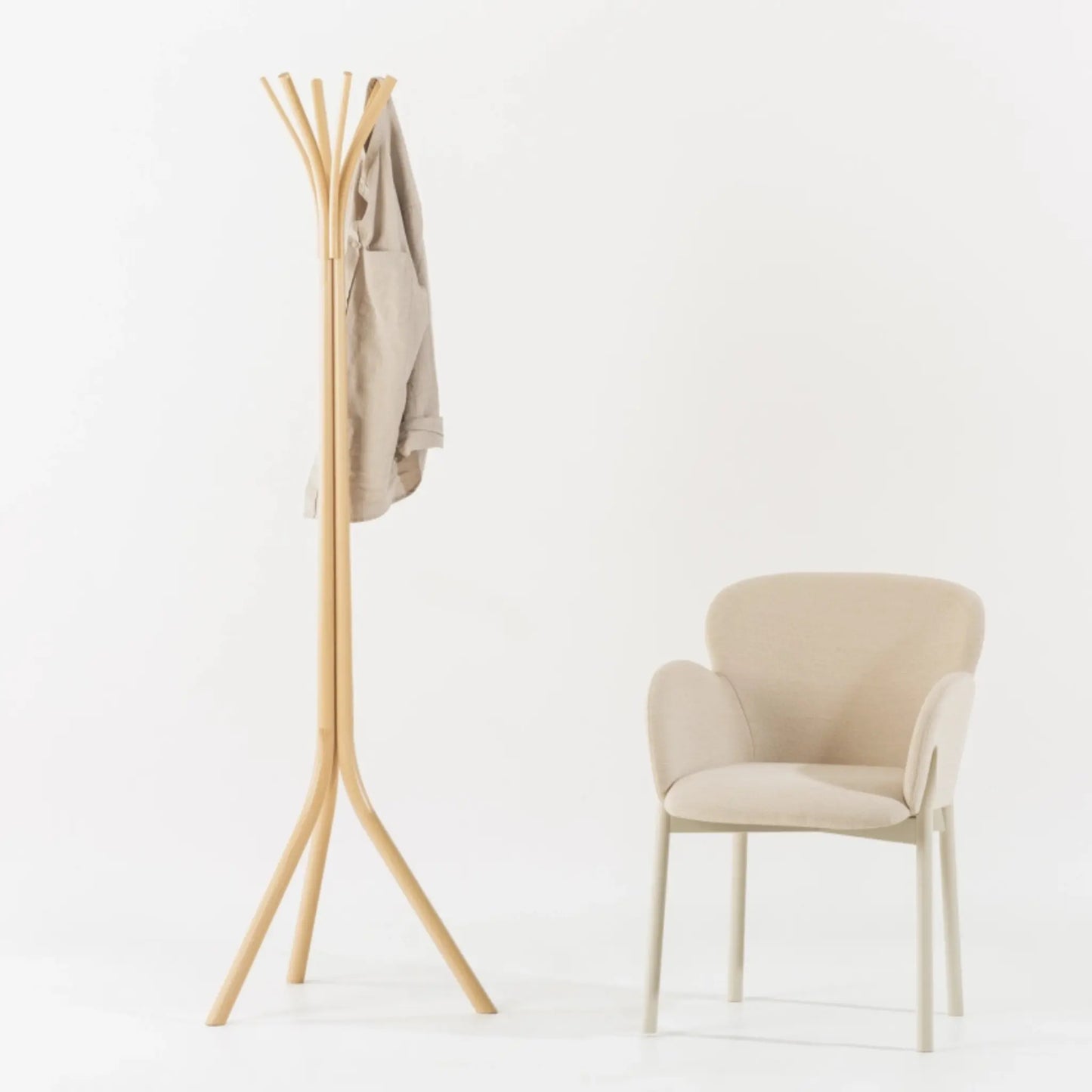 Ton Fleur Klädhängare, Mocca Beige