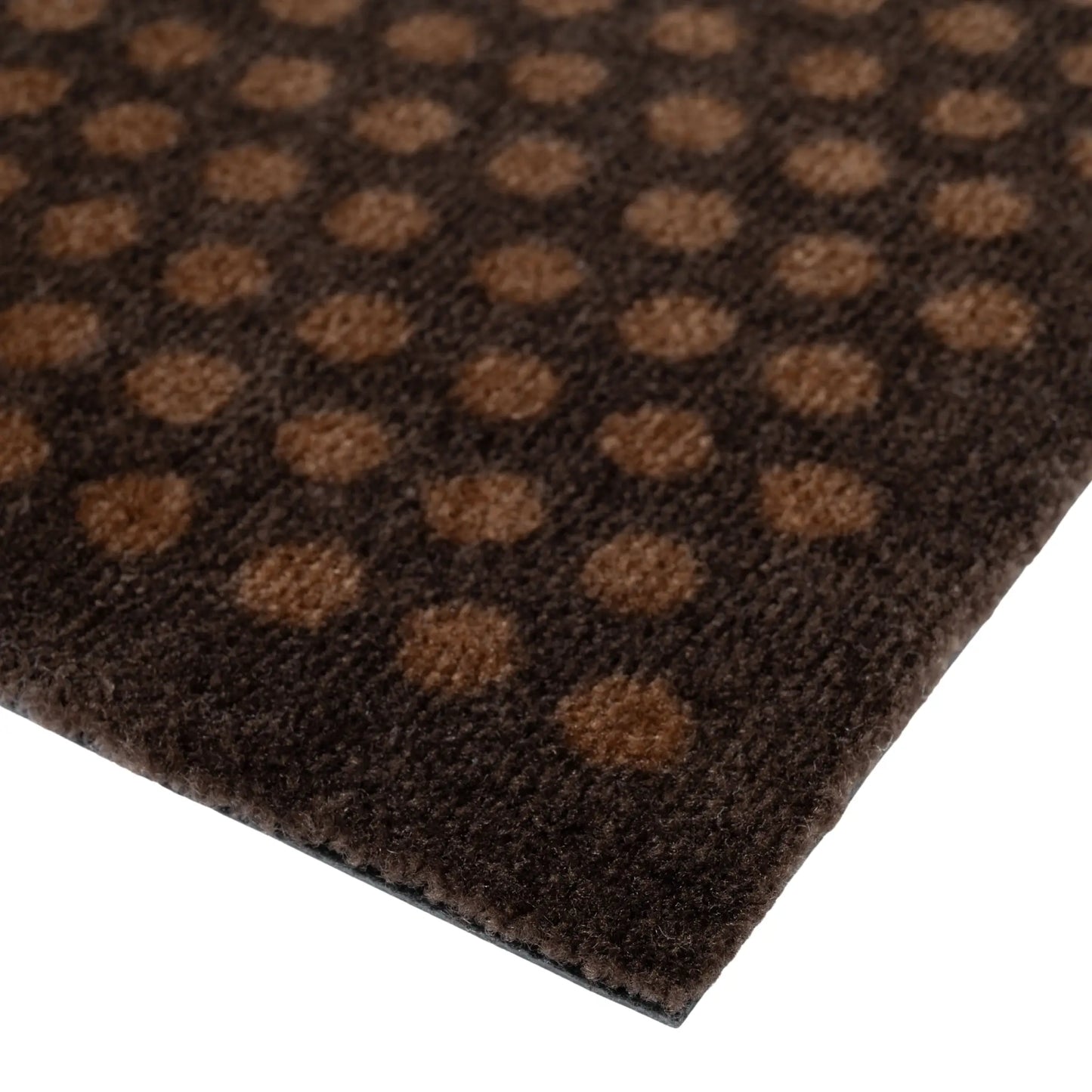 Tica Copenhagen Dot Matta 200x90 cm, Mörkbrun/cognac