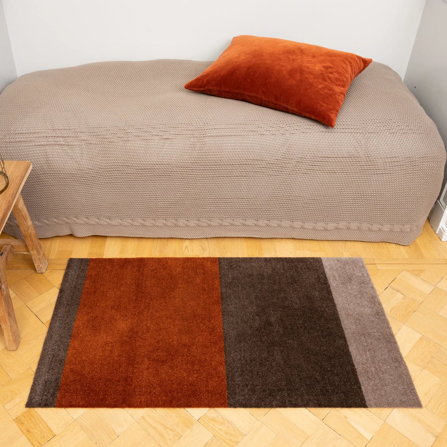 Tica Copenhagen Horizontal Matta 120x67 cm, Sand/brun/terracota