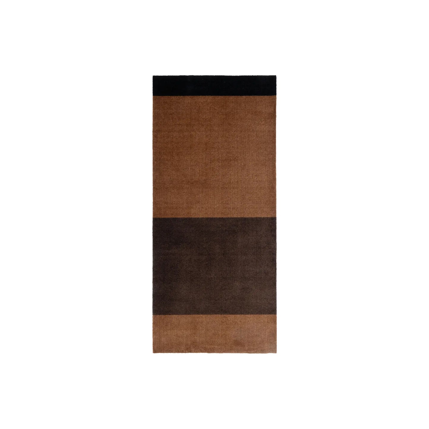 Tica Copenhagen Horizontal Matta 200x90 cm, Cognac/mörkbrun/svart