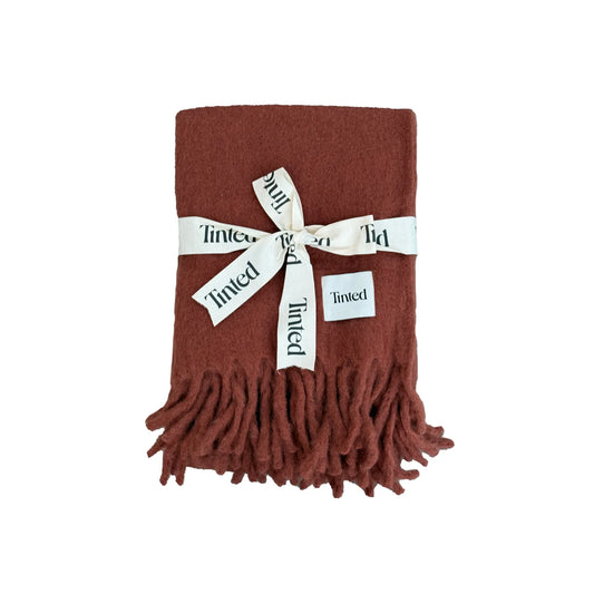 Tinted Objects Fridh Filt Mohair 130x170 cm, Rust