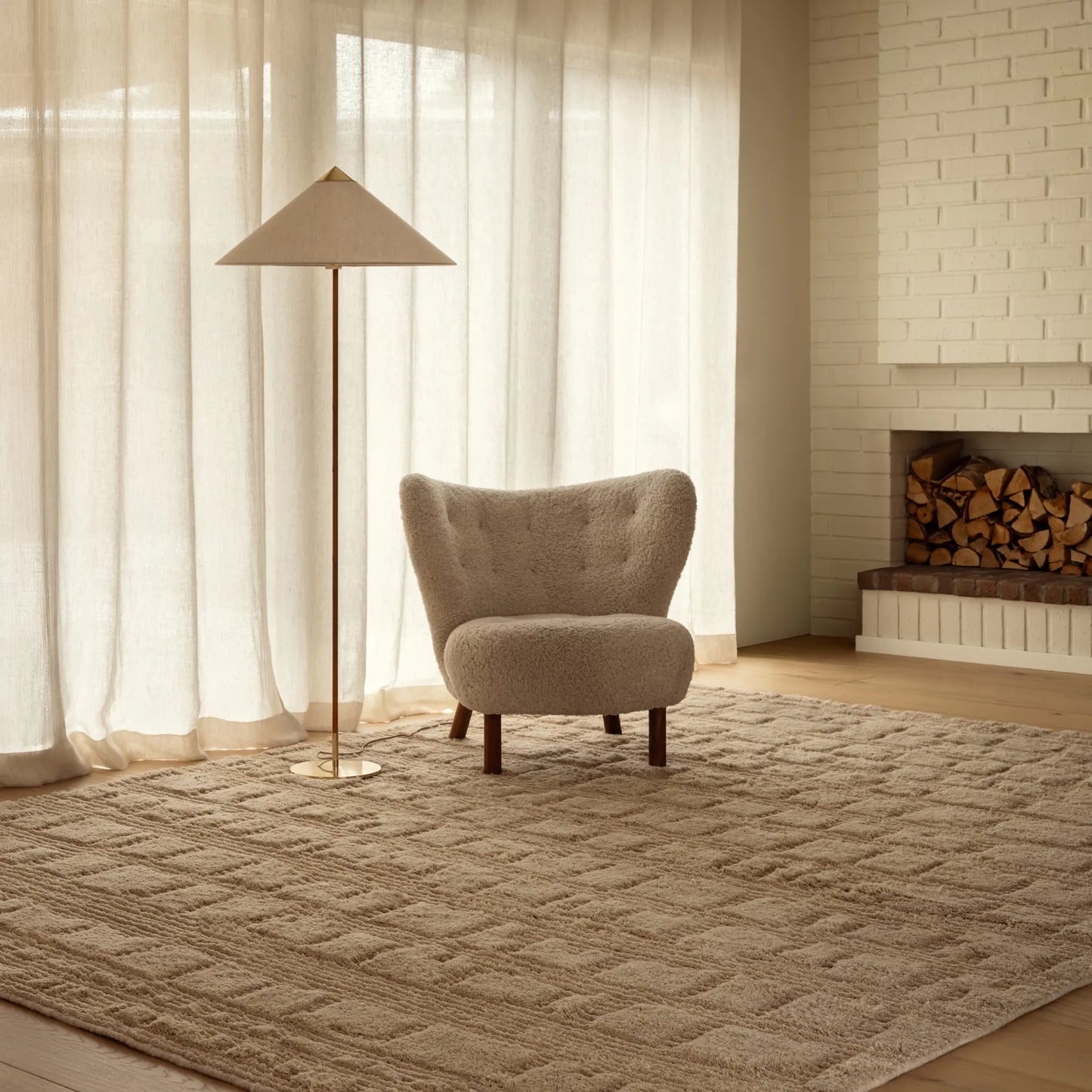 Tinted Objects Lydahl Ullmatta 200x300 cm, Beige