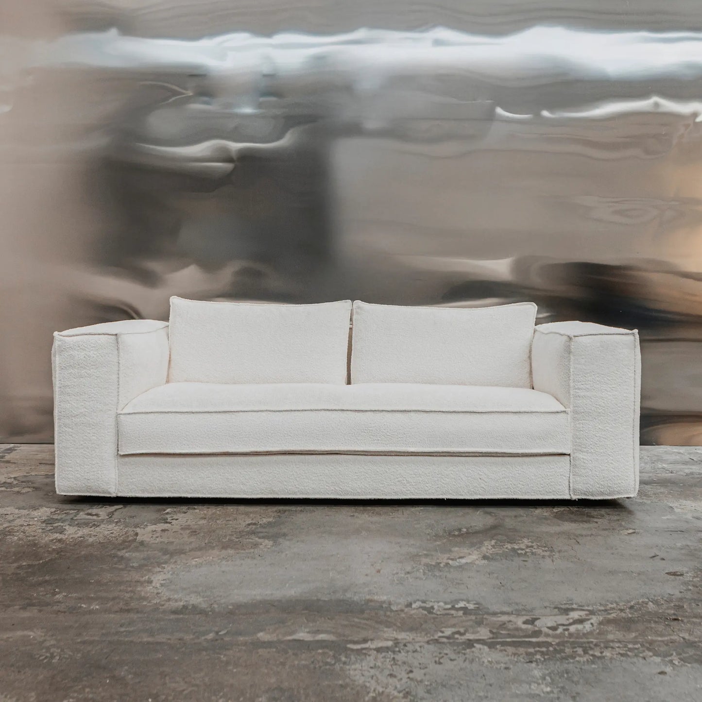 Tinted Objects Klinge Soffa Bouclé Classic, Offwhite