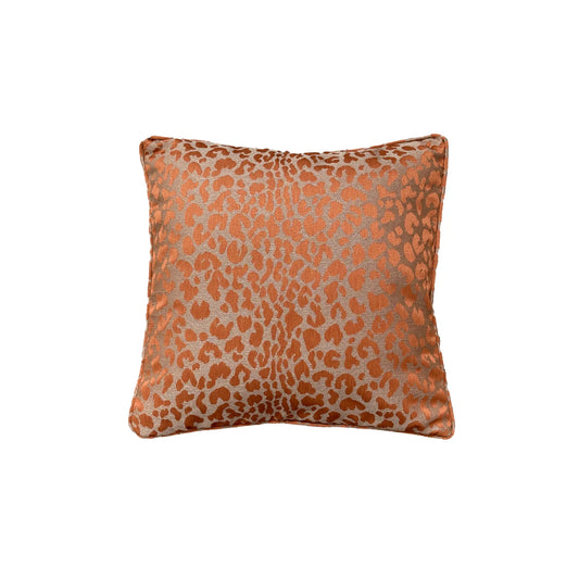 Tinted Objects Vildklint Leopardkudde 50x50 cm, Rost