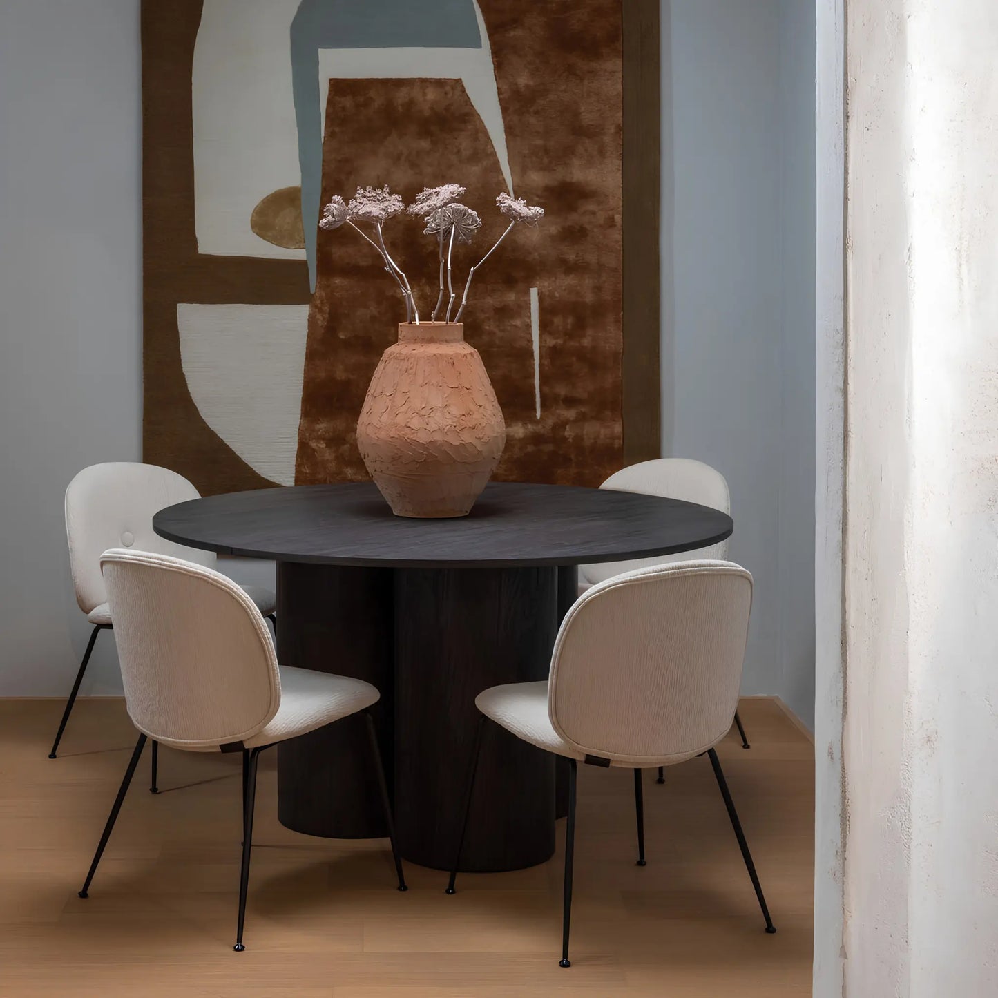 WOOOD Oona Matbord Runt Ø140 cm Mdf, Dark Brown