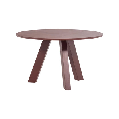 WOOOD Rhonda Matbord Ø129 cm Ek, Burgundy Red