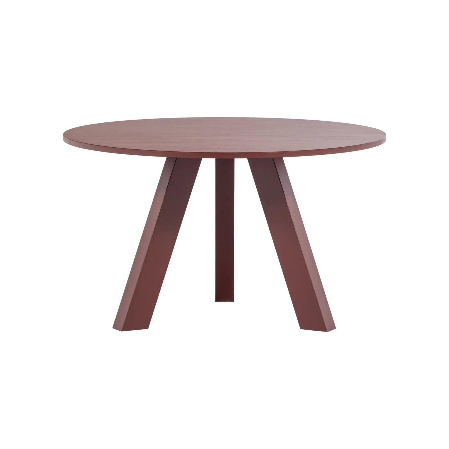 WOOOD Rhonda Matbord Ø129 cm Ek, Burgundy Red
