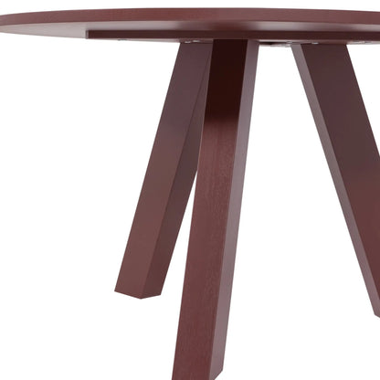 WOOOD Rhonda Matbord Ø129 cm Ek, Burgundy Red