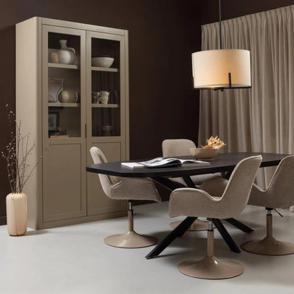 WOOOD Arros Matbord Utdragbart 180-220x90 cm Mdf, Black