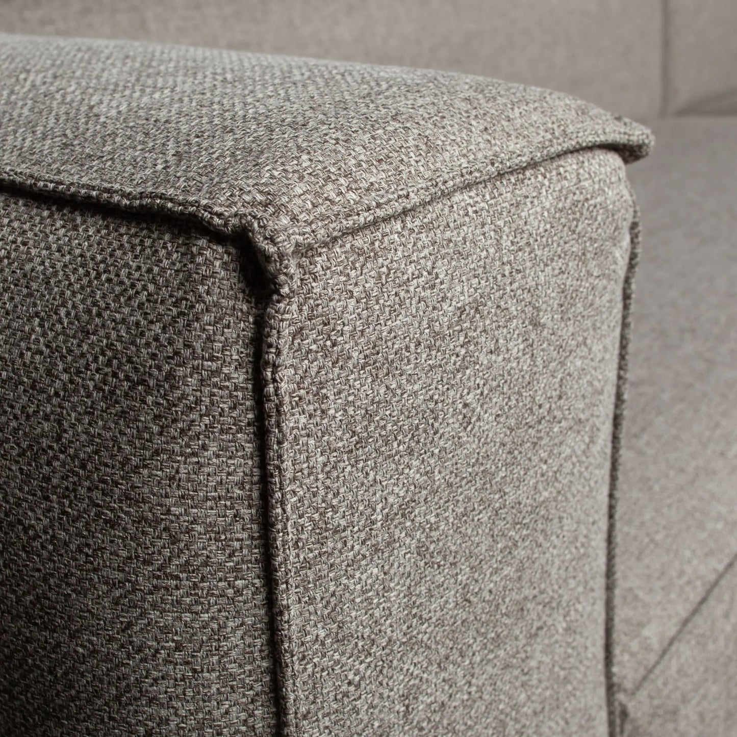 WOOOD Bean Hörnsoffa Höger Inkl. Kuddar, Light Grey Melange