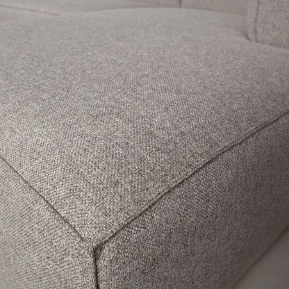 WOOOD Bean Hörnsoffa Höger Inkl. Kuddar, Light Grey Melange