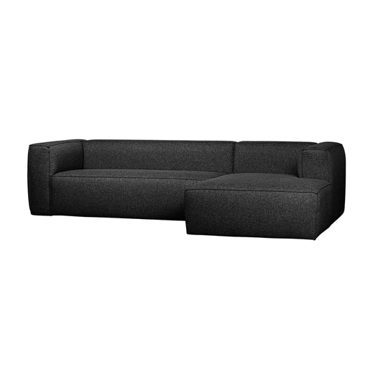 WOOOD Bean Hörnsoffa Höger Inkl. Kuddar, Dark Grey Melange