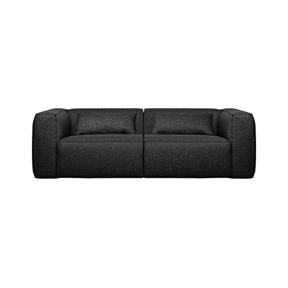 WOOOD Bean 3,5-Sits Soffa Inkl. Kuddar, Dark Grey Melange