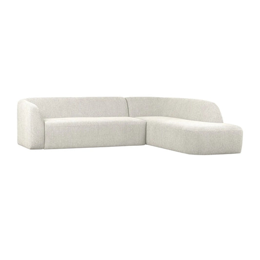 WOOOD Sloping Hörnsoffa Höger, Pearl Melange