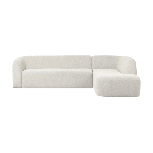 WOOOD Sloping Hörnsoffa Höger, Pearl Melange